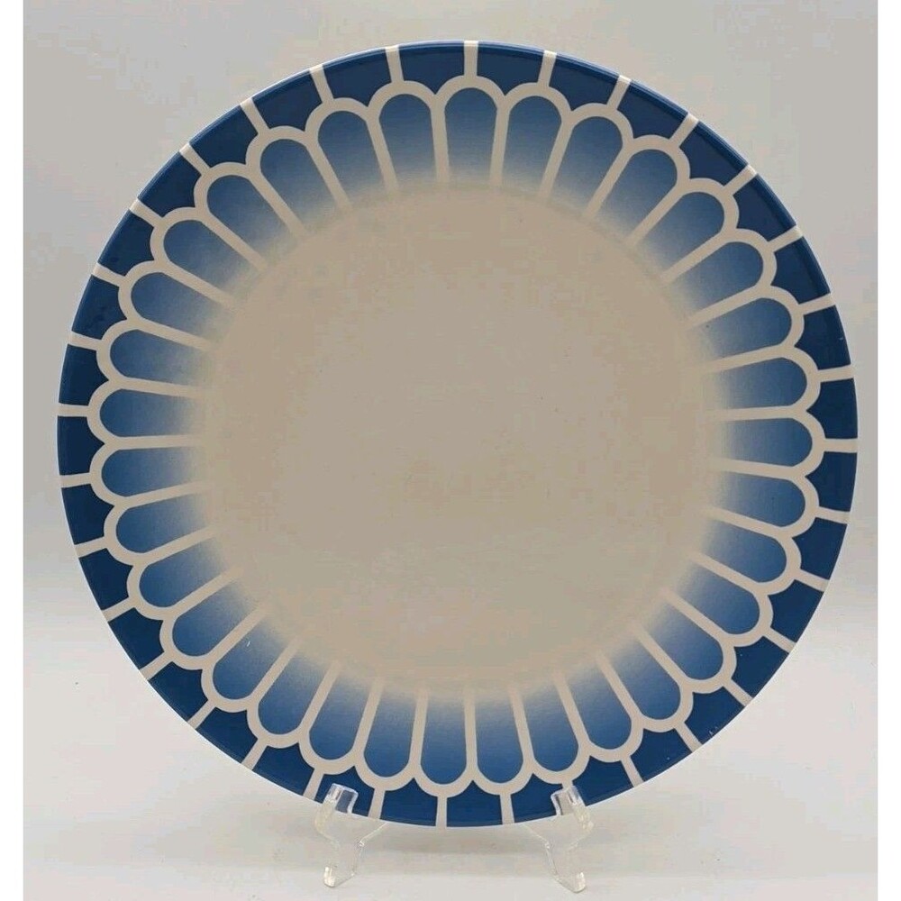 Martha Stewart Macy's Lorraine Stencil Dinner Plate Gerbera Cobalt Replacement